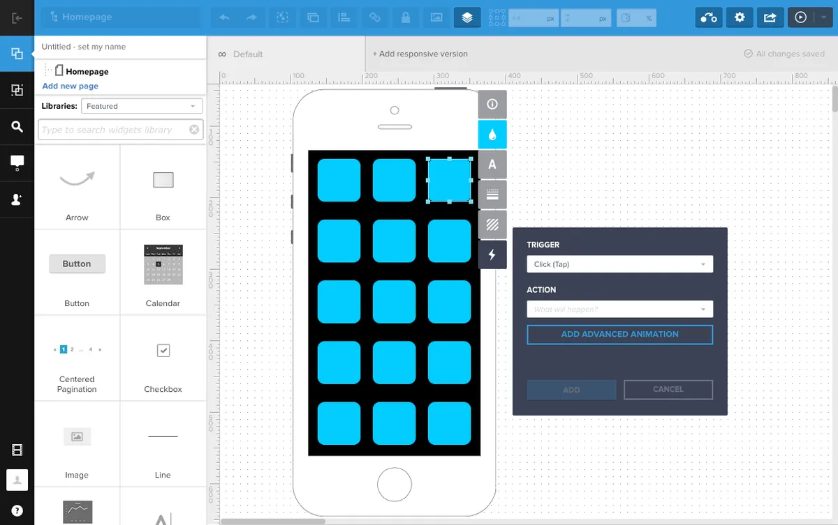 Interface Uxpin: fonctionnalités, prix, alternatives