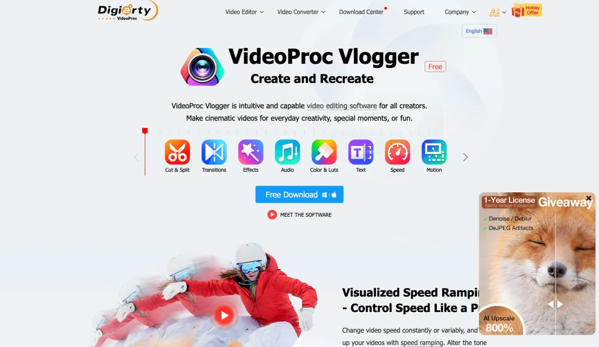 Interface VideoProc Vlogger : image, ergonomie, alternatives Interface VideoProc Vlogger : image, ergonomie, alternatives