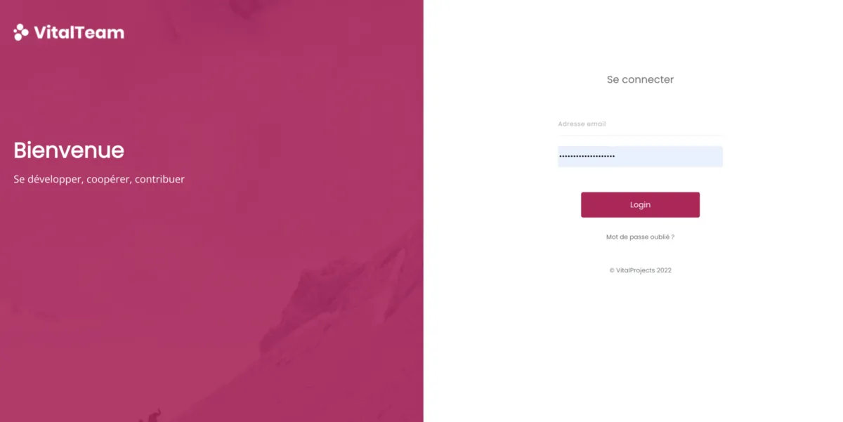 Interface VitalTeam: fonctionnalités, prix, alternatives
