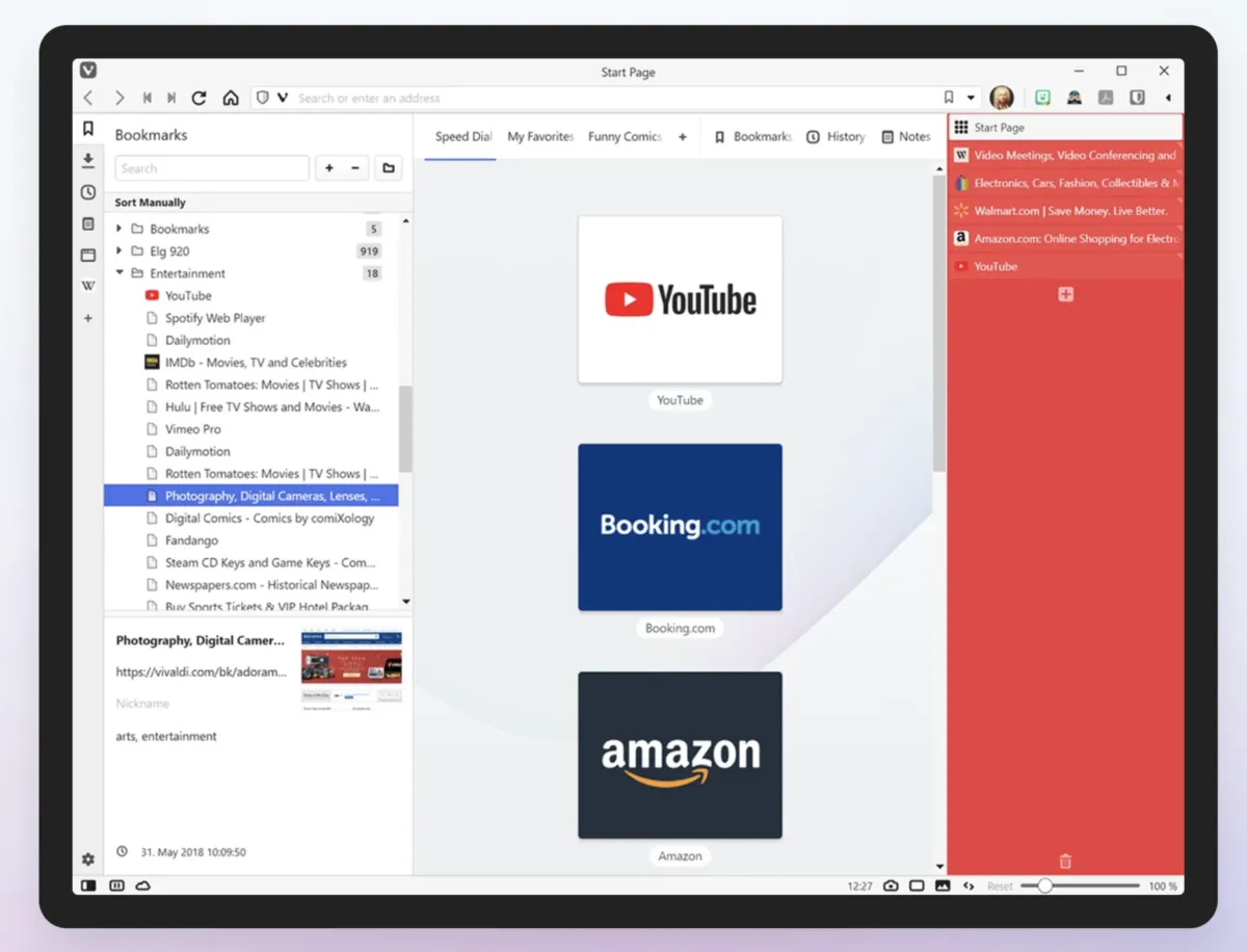 Interface Vivaldi: image, ergonomie, alternatives Interface Vivaldi: image, ergonomie, alternatives