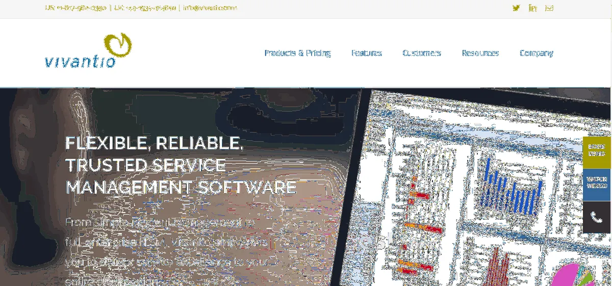 Vivantio ITSM: avis sur le logiciel helpdesk (centre d'assistance / hot line): fonctionnalités, avantages, inconvénients et tarifs Vivantio ITSM: avis sur le logiciel helpdesk (centre d'assistance / hot line): fonctionnalités, avantages, inconvénients et tarifs