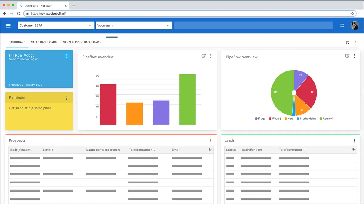 VobeSoft: avis sur le logiciel CRM: fonctionnalités, avantages, inconvénients et tarifs