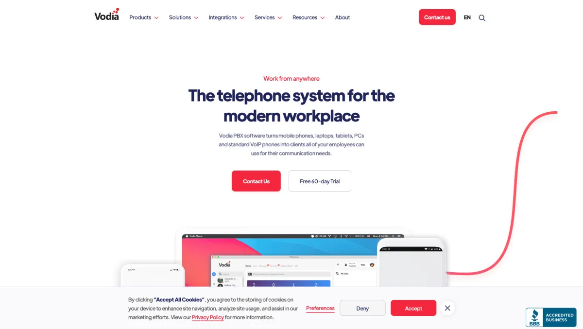 Interface Vodia PBX : image, ergonomie, alternatives Interface Vodia PBX : image, ergonomie, alternatives