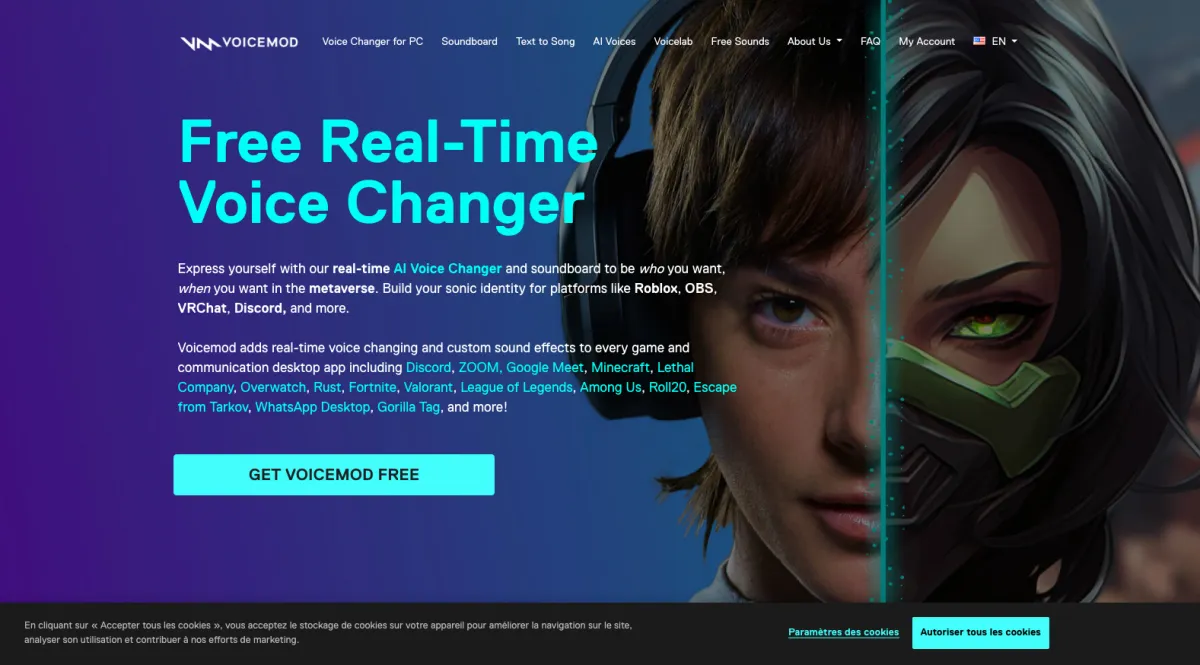 Interface Voicemod : image, ergonomie, alternatives Interface Voicemod : image, ergonomie, alternatives