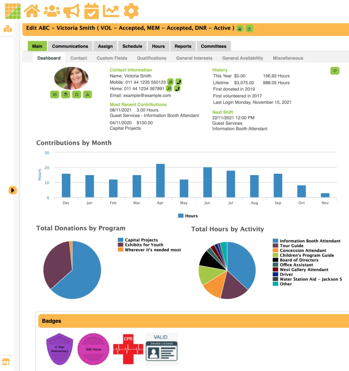 Notre avis sur Volunteer Impact : un logiciel de gestion des bénévoles et volontaires à découvrir