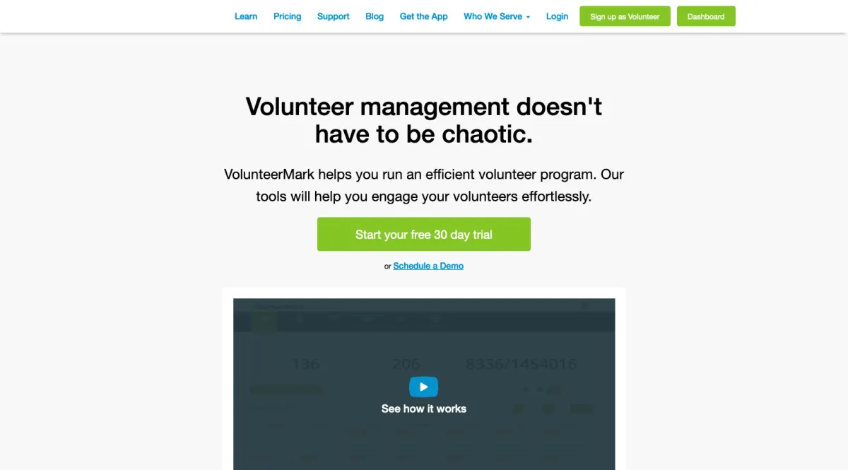 Interface VolunteerMark : fonctionnalités, prix, alternatives Interface VolunteerMark : fonctionnalités, prix, alternatives