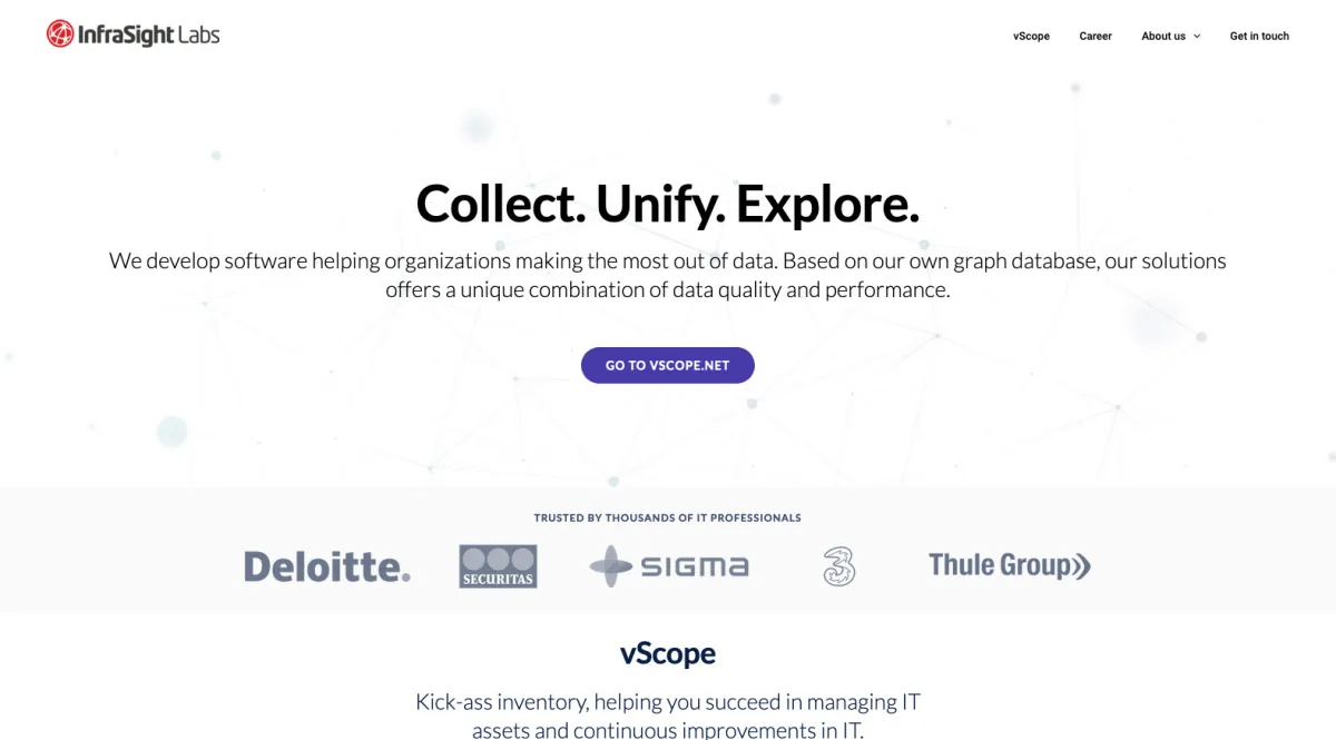 Interface vScope : image, ergonomie, alternatives Interface vScope : image, ergonomie, alternatives