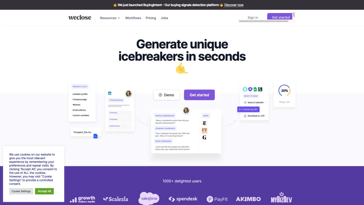 Notre avis sur Weclose : un logiciel d'enrichissement des données clients (customer data enrichment) à découvrir