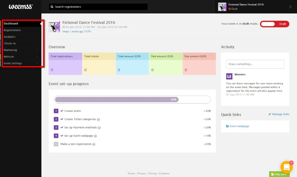 Notre avis sur Weemss : un logiciel de gestion d'événements à découvrir Notre avis sur Weemss : un logiciel de gestion d'événements à découvrir