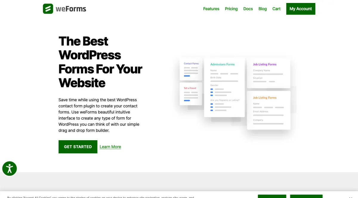 Interface weForms : fonctionnalités, prix, alternatives Interface weForms : fonctionnalités, prix, alternatives
