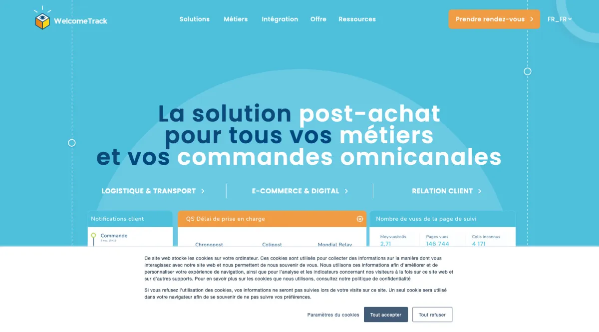 Interface WelcomeTrack : fonctionnalités, prix, alternatives Interface WelcomeTrack : fonctionnalités, prix, alternatives