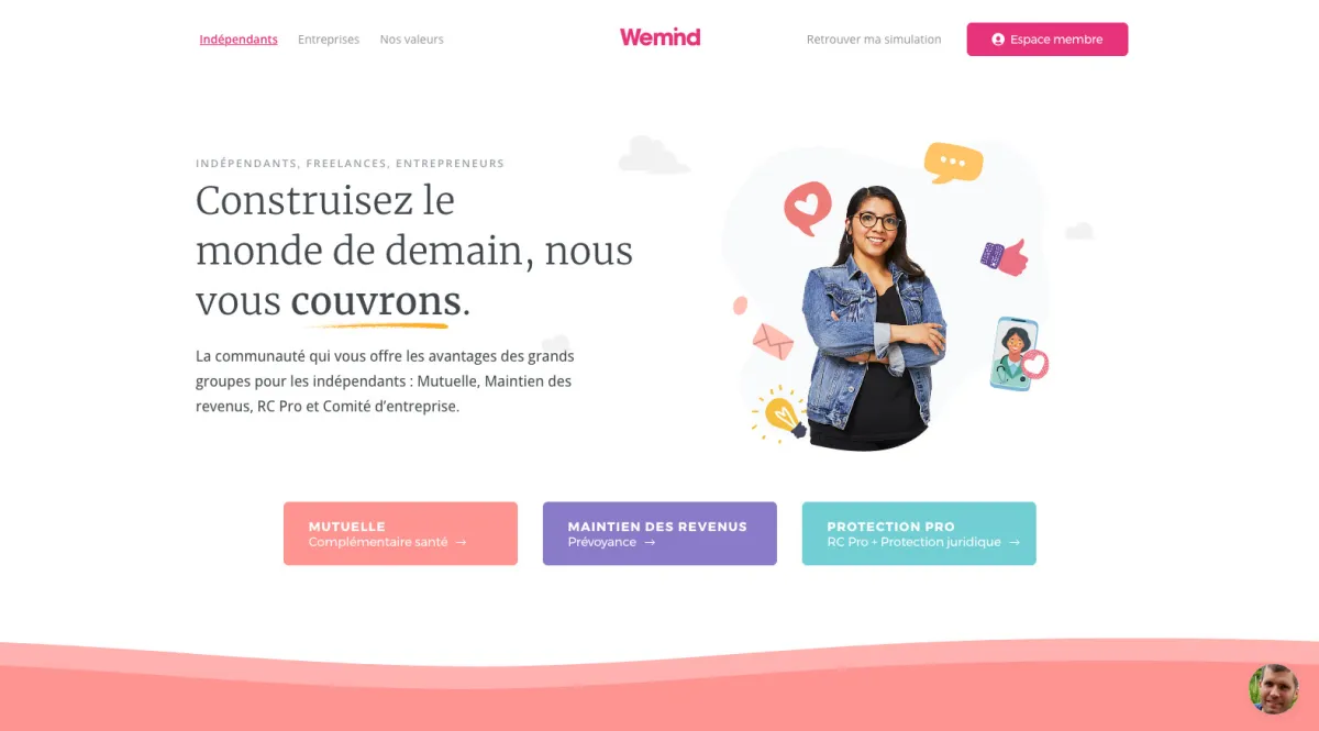 Interface Wemind : image, ergonomie, alternatives Interface Wemind : image, ergonomie, alternatives