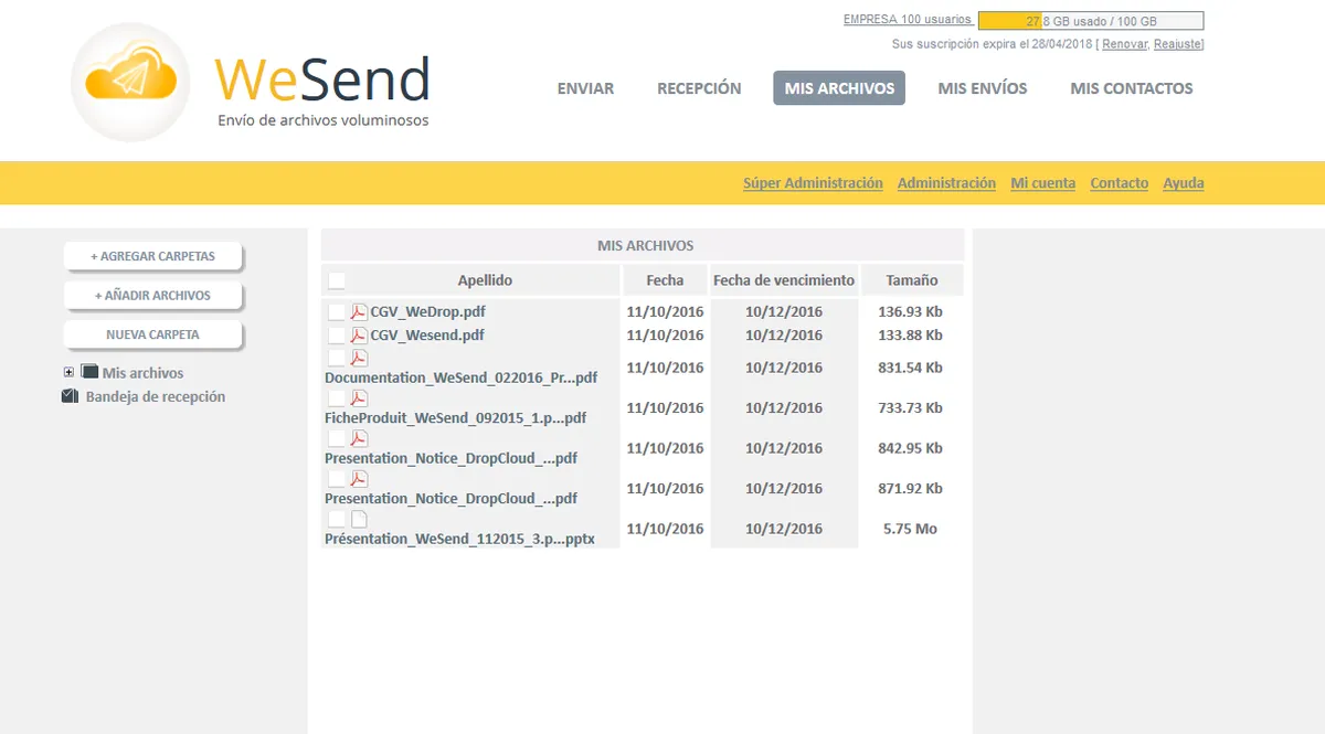 Wesend: avis sur le logiciel de transfert de fichiers: fonctionnalités, avantages, inconvénients et tarifs