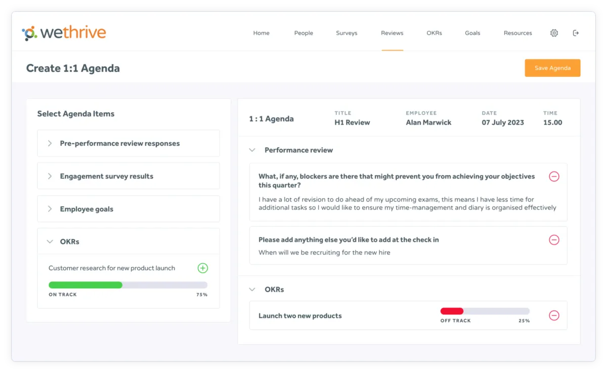 Interface WeThrive: fonctionnalités, prix, alternatives Interface WeThrive: fonctionnalités, prix, alternatives