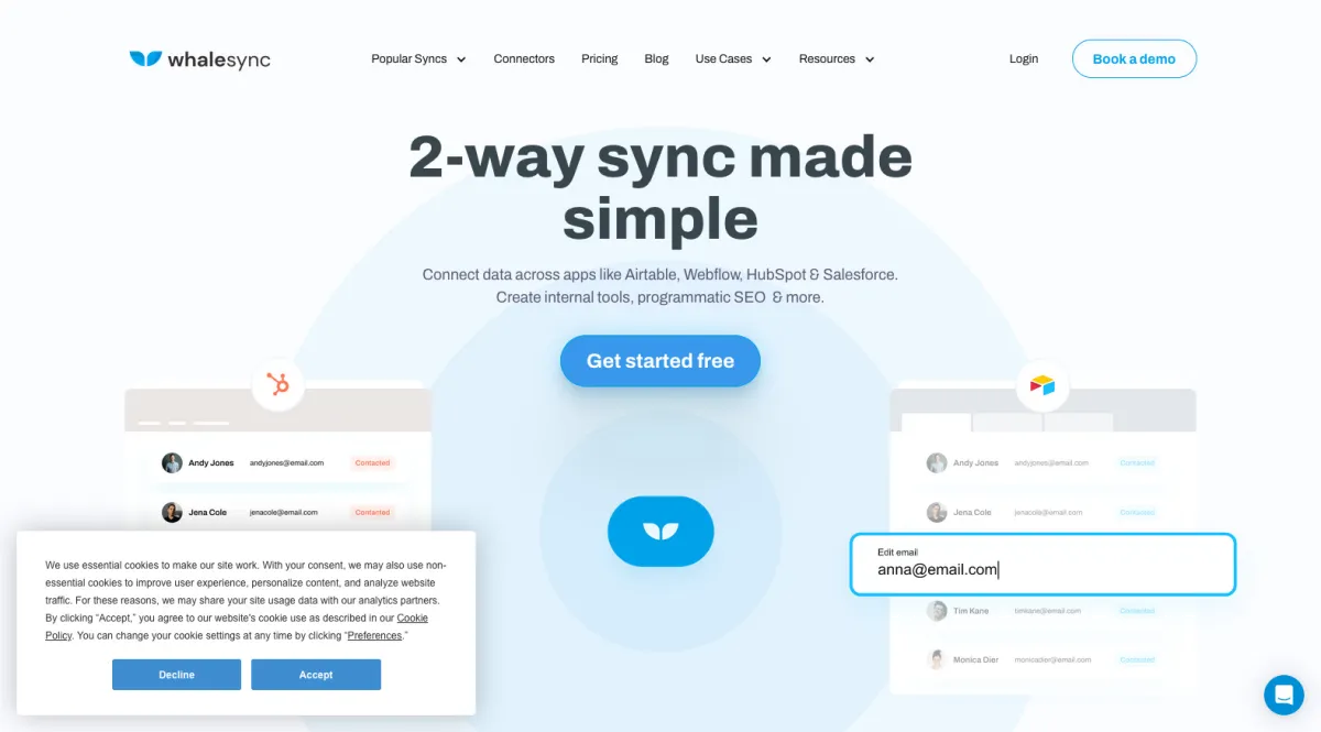 Notre avis sur Whalesync : un logiciel de synchronisation de fichiers à découvrir