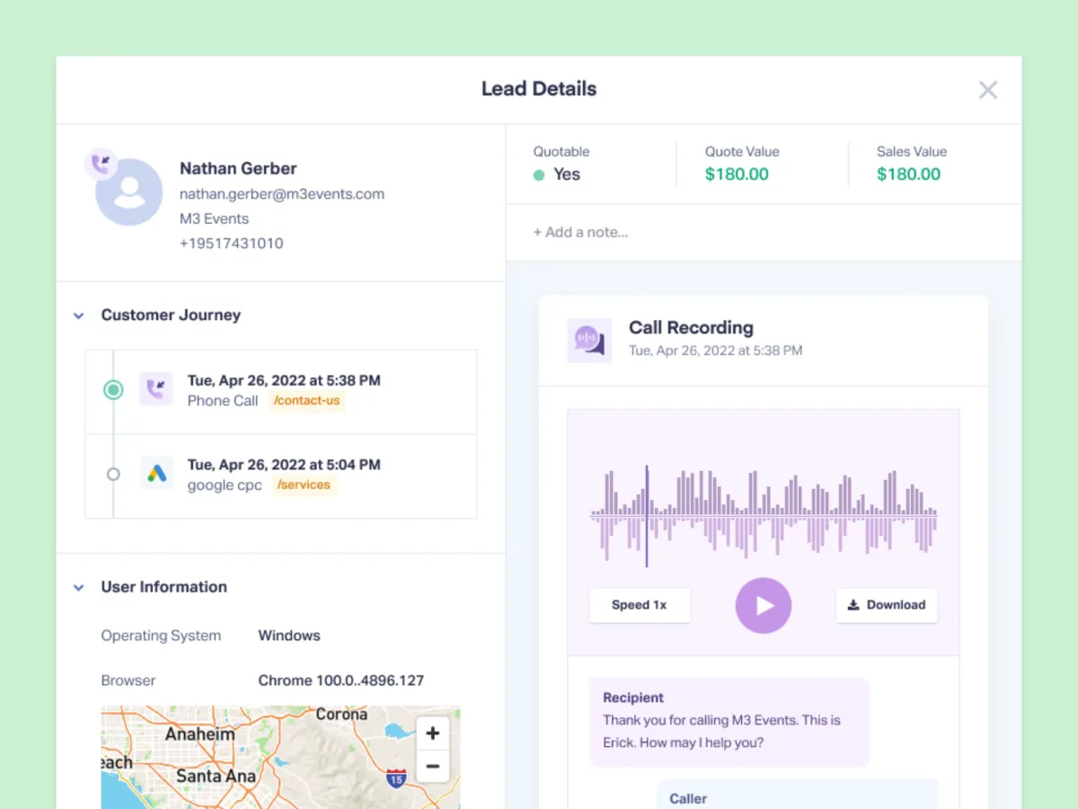WhatConverts: avis sur le logiciel de gestion de leads (lead management): fonctionnalités, avantages, inconvénients et tarifs