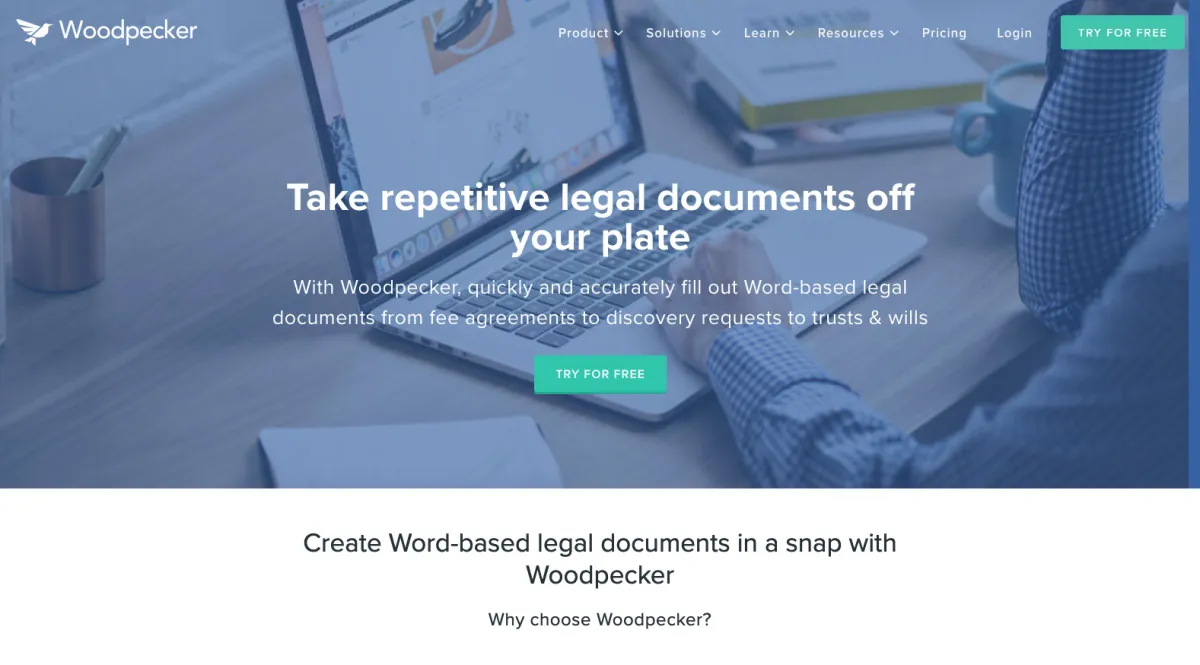 Interface Woodpecker Document Templates : fonctionnalités, prix, alternatives