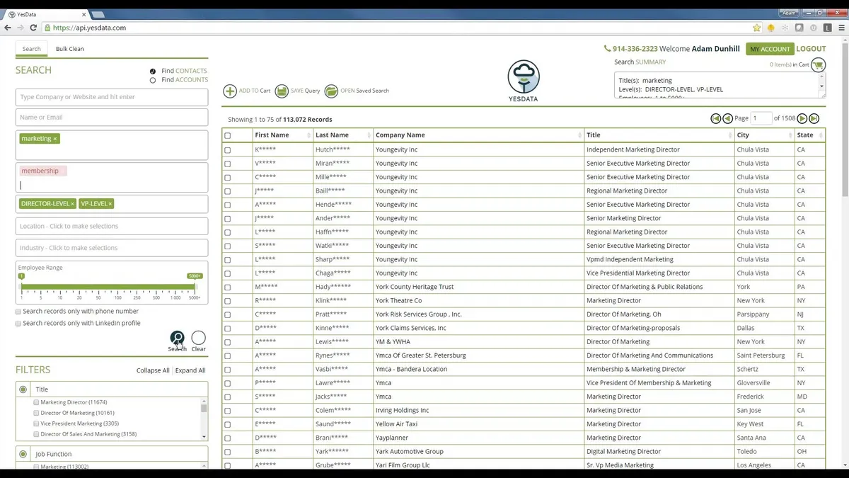 YesData est un logiciel d'enrichissement des données clients très réputé en entreprise car il dispose de nombreuses fonctionnalités et intégrations tierces YesData est un logiciel d'enrichissement des données clients très réputé en entreprise car il dispose de nombreuses fonctionnalités et intégrations tierces